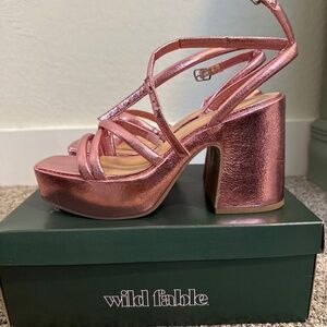 Cute retro block heels